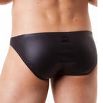 Men's Jockstrap PU Leather Underwear Pouch Panties Sexy Lingerie U Convex Low Waist Men Underpants Sensual Hombre