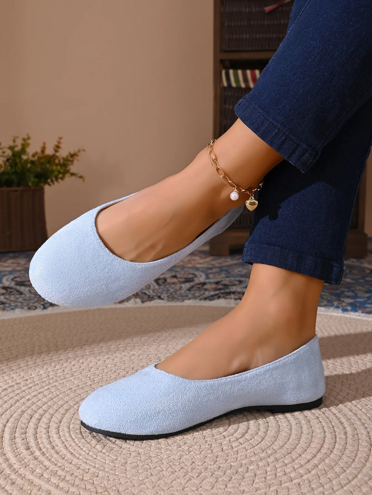 Women Flats Shoes Comfortable Knit Ballet Flat Shoes Women Casual Slip on Loafers Office Boat Sneakers Women Zapatos De Mujer