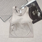 Sports Short Vest Sleeveless, Breathable, Sweat-Absorbent, Wearing Running and Fitness Training Yoga Clothes.