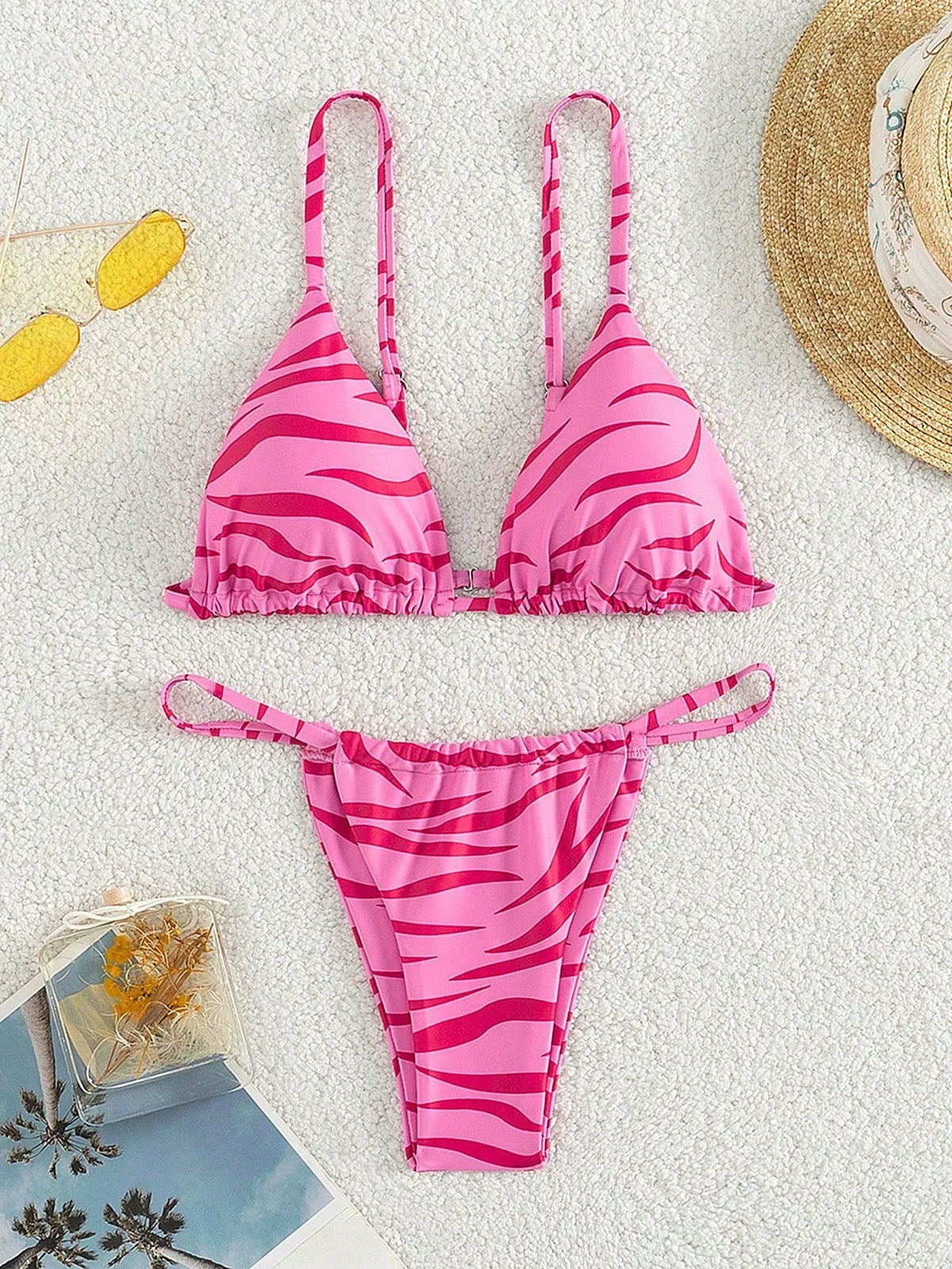 ZTVitality Zebra Print Push Up Bikini Sexy Bikinis 2021 New Arrival Padded Bra Low Waist Swimsuit Female Swimwear Women Biquini