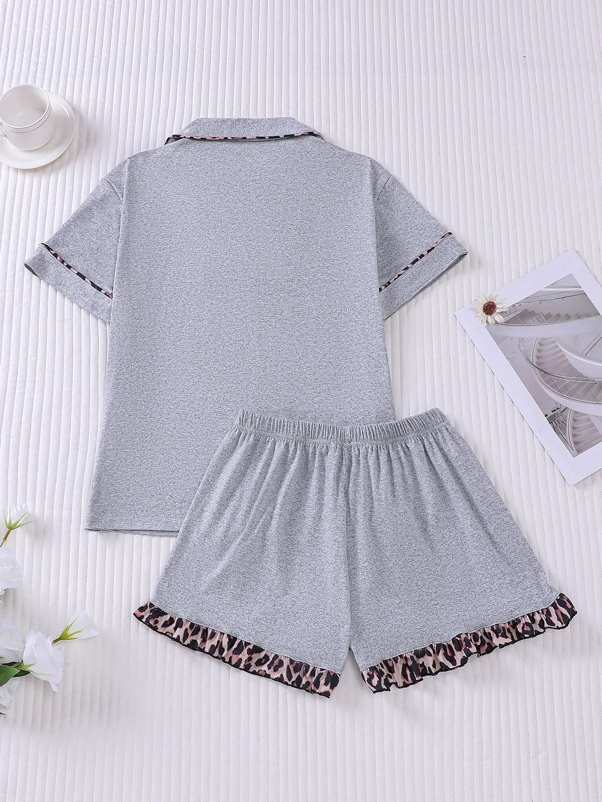 Women's Sleepwear 2026 New Summer Comfortable Pajamas Sets for Women Lapel Homewear Short Sleeve Shorts Set Pijamas Pajamas Set