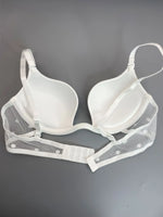 Polka Dot Mesh Sexy Push-Up Bra, Popular in Europe and America, Thin on Top and Thick on Bottom, Deep V Seductive Bra