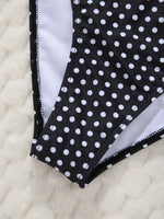 Sexy Black Polka Dot Print Bikini Set Women Halter Push Up Bra High Waist Swimsuit Bathing Suit Vacation Two Piece Swimwear 2026