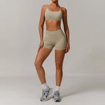 2/3PCS Yoga Set Women Workout Set Seamless Sportswear Gym Clothing Fitness Long Sleeve Crop Top High Waist Leggings Sports Suits