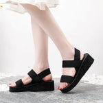 Big Size Minimalist Slingback Wedge Sandals For Women Outdoor Summer Platform Shoes Light Weight Soft EVA Female Leisure Sandals