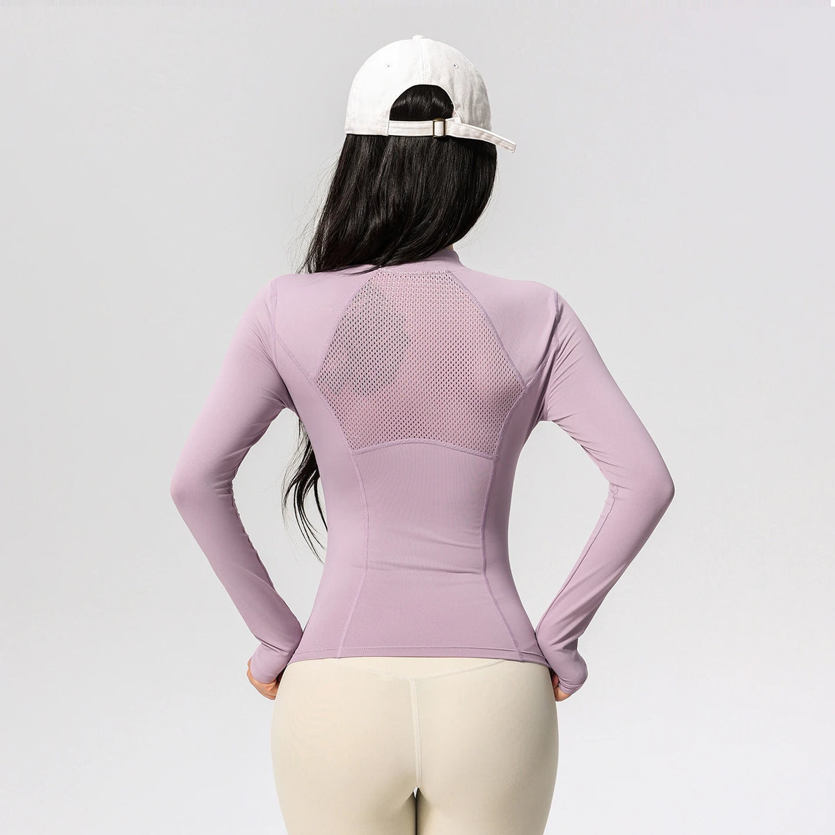 Women's Long Sleeve Yoga Training T-Shirt Horse Riding Sports Fitness Active Wear Top Comfortable Breathable Workout Shirt