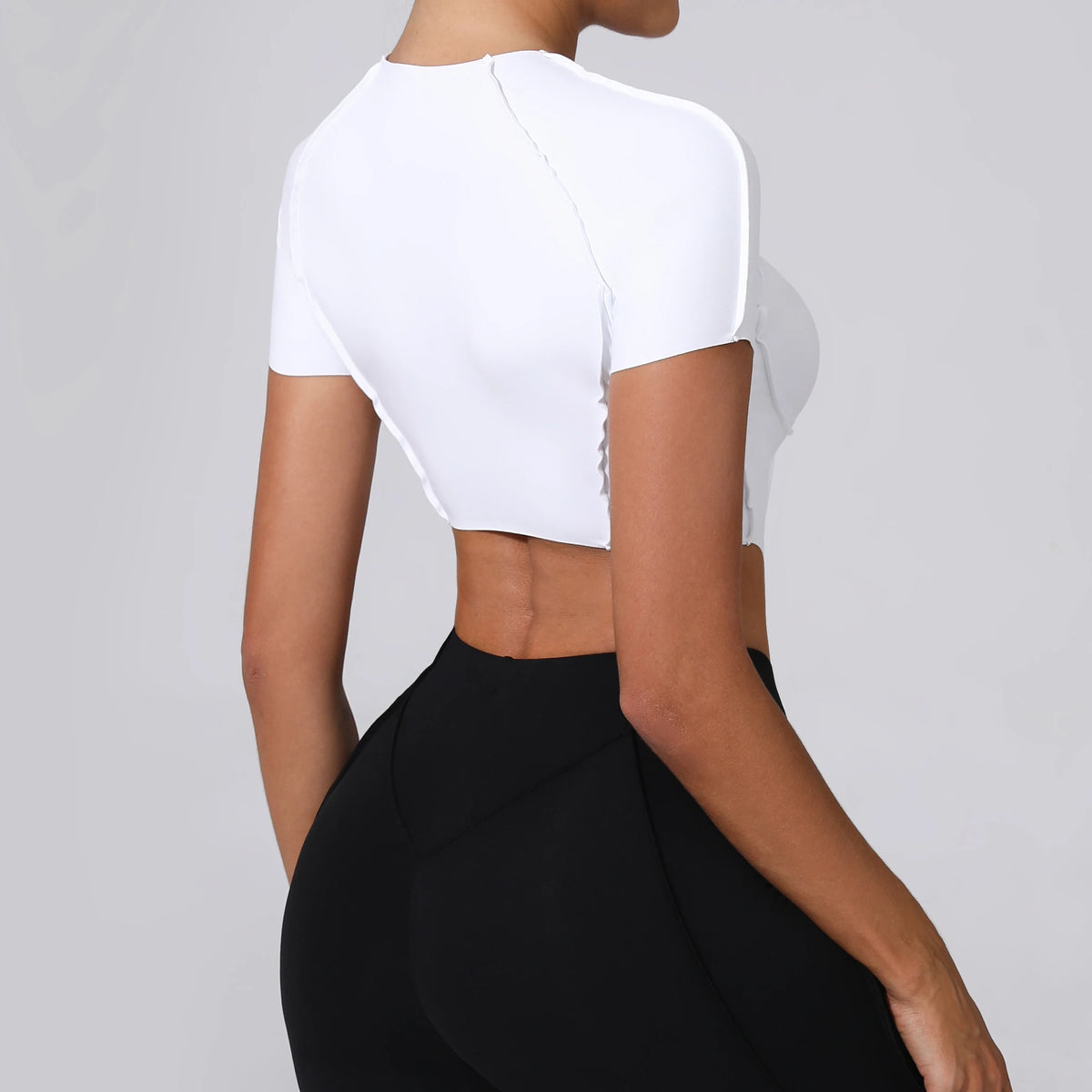 No Padded Women Yoga Sport T Shirts Fitness Clothes Short Sleeve Yoga Shirt Gym Top Running Active Wear Sport Tops