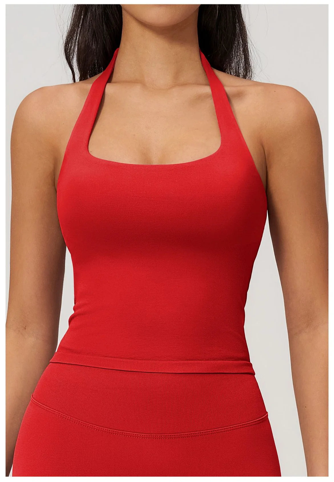 Hanging Neck Yoga Sports Bra Summer Shock Proof Gym High Strength Workout Fitness Underwear Push Up Top Yoga Bra Running Vest