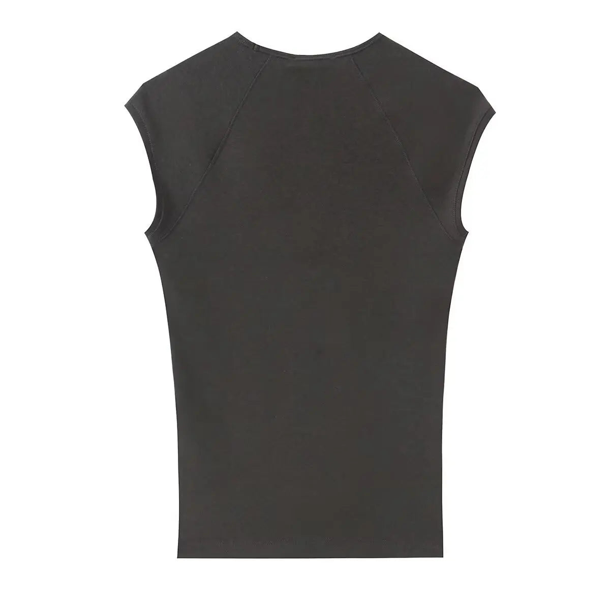 Women's Casual Slim Fit Sleeveless V-Neck T-Shirt ZXZ0