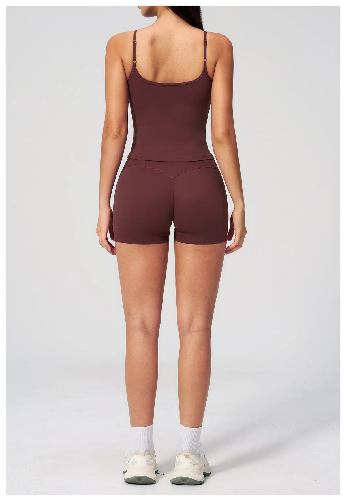 2 Piece Shaved Yoga Sets Women Hip Lifting Shorts Fitness Suit Outdoor Leisure Running Slimming Sports Vest Workout Tracksuit