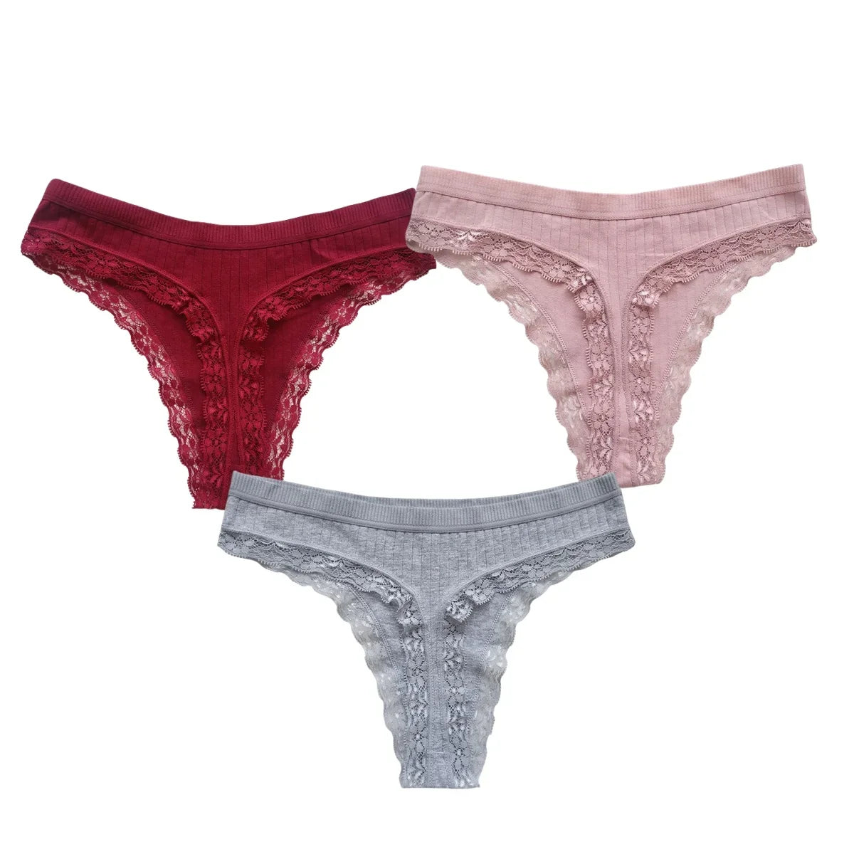 3Pcs/Set Cotton Panties Women G-string Female Underpants Sexy Lingerie Seamless Underwear Low Rise Panties M-XL Intimates