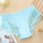 Sexy Hollow Women Panties Lace Flowers Embroidery Underwear Low WaistUnderpants Summer Breathable Briefs Butt Lifter Panty