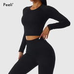 2/3 Piece Set Women Gym Wear Seamless Yoga Set Sports Bra Crop Top High Waist Leggings Fitness Sportswear Workout Outfits Woman