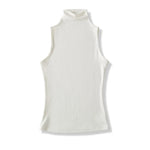 Spring Pure Desire Hot Girl Style Elastic Slim Fit Half High Collar Inner Layer Base Shirt Vest Solid Color Casual Fashion L25M