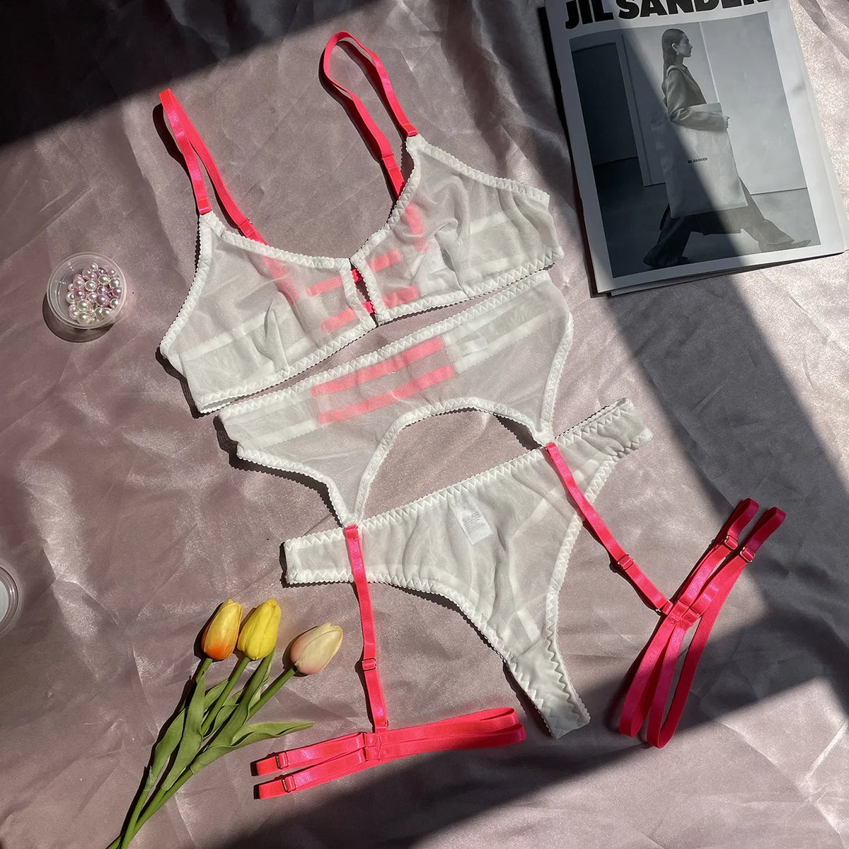 Sexy Bra & Briefs Gather Sets Seamless Sensual Transparent Thin Intimates Erotic Lingerie Suits Sexy Panties Underwear Set