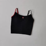 Women's Summer Color Block Yoga Fitness Vest Anti-Sagging One-Piece Camisole Fitness Suit for Active Wear