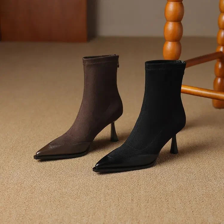 Vintage Thick Heel Women Knee High Boots Fashion Ladies Belt Buckle Knight Long Booties botas de inverno feminina