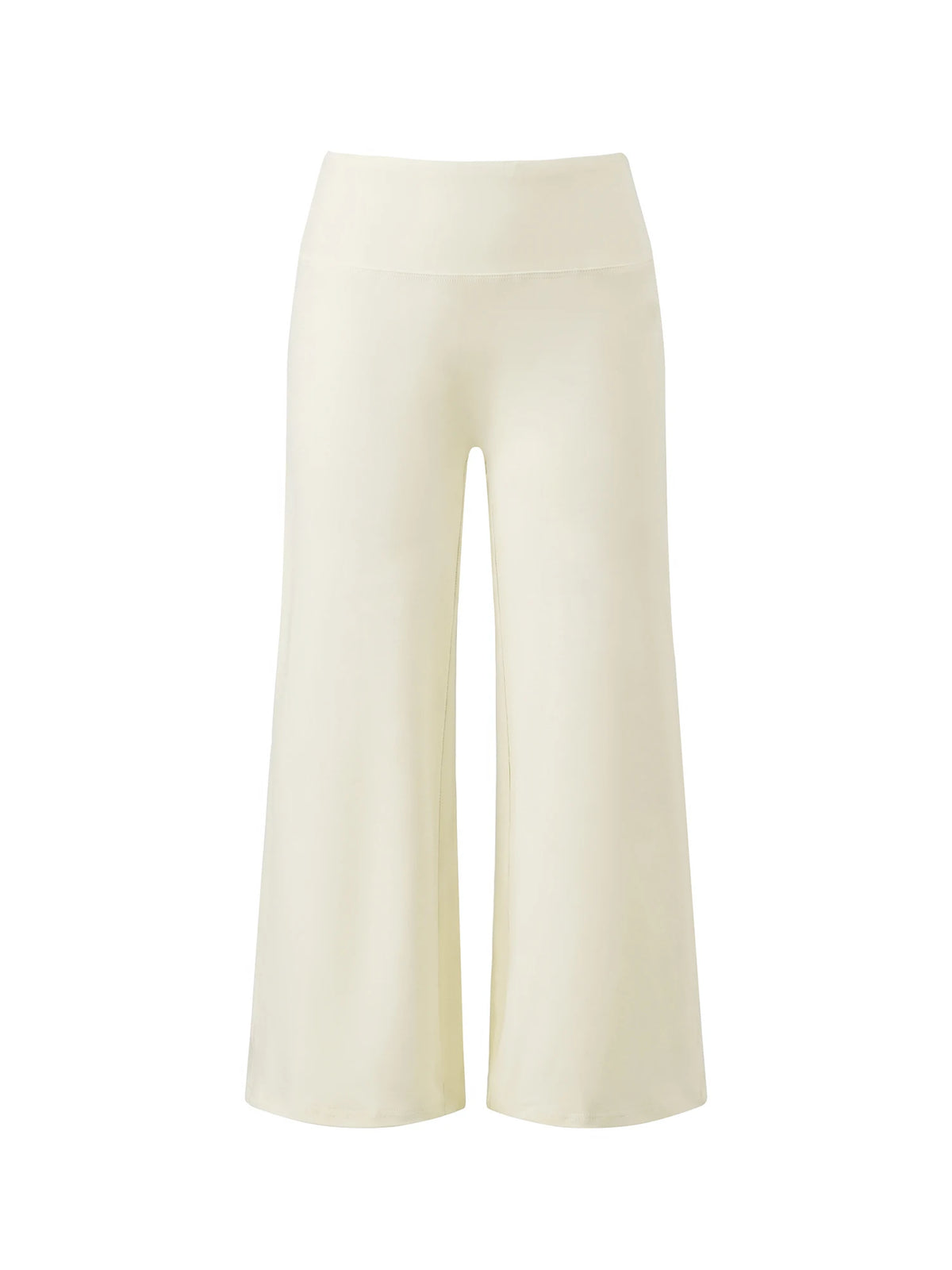 Women Solid Color Capri Pants High Waist Skinny 3/4 Length Flared Pants Casual Loose Fit Cropped Jogging Trousers Daily Summer