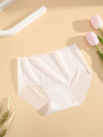 2PCS Seamless Ice Silk Briefs Women's Transparent Panties Sexy Breathable Underwear Female Stretch Erotic Korean Ultra Lingerie