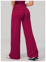 Yoga Pants Women High Waist Fitness Sports Flared Trousers Gym Workout Jogging Wide Leg Pants Female Dance Sports Flared Pants