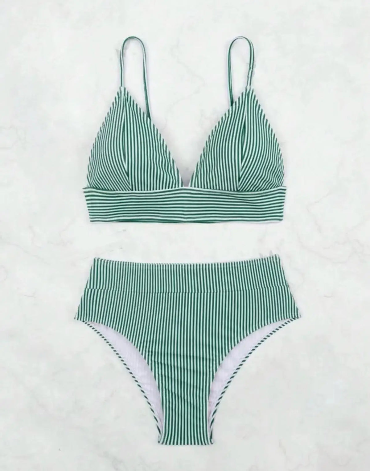 2026 Triangle Bikinis High Waist Strappy Swimsuit Women Sexy Striped Swimwear Female Bathers Swimming Bathing Swimming Swim Suit