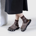 2025 Brand New Big Size 45 Denim Leisure Mules Shoes Women Trendy Comfy Walk Casual Clogs Flats Outdoor Slipper Men Slides