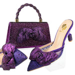 DoershowLastest Italian Design Fashion Style Ladies Shoes with Matching Bag Set 2025 Nigerian Shoes and Bag SetHA1-1