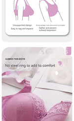 Womens Lace Bras Ultra-Thin Perspective Bralette Deep V Bra Sexy Lingerie Tops Plus SizeCup Mom's underwear active bra