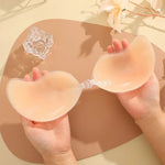 Women Reusable Silicone Silicone Bras Sticker Adhesive Invisible Bra Chest Patch Female Mango Patch Pad Strapless Underwear