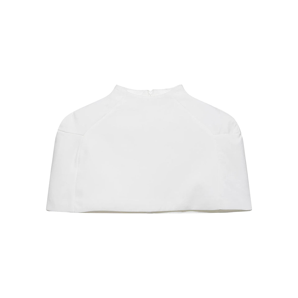 Women's Fashion Solid Color Black And White Stand Collar Top Elegant Slim Fit Short Sleeve Blouse For Women Casual Wear C57H