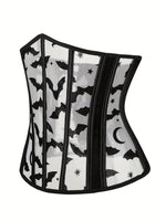 Royal corset body-shaping corset undergarment thin and breathable summer style with a cinched waist and plastic-boned mesh sexy