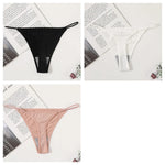 3Pcs/Set Women Panties G-String Seamless Underwear Low Rise Thongs Sexy Lingerie Female Thong G-String High Cut Panties