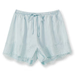 Summer Women's Casual Solid Satin Shorts Loose Fit Stylish Lace Trim Mid Rise Drawstring Shorts Lace Trim Lounge Bottoms