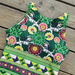 Striped Women One Piece Swimsuit High Quality Swimwear Printed Push Up Monokini Summer Bathing Suit Tropical Bodysuit Female