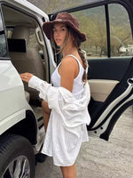 Foridol White Striped Blusas Para Mujer Spring Summer Casual Women Shirt Single Breasted Long Sleeve Loose Shirts Blouses 2025