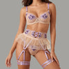 Toucheart Erotic Lingerie New Sexy Purple Embroidery Heavy Industry Pure Bodyshaping Luxurious Seductive Intimate Sexy Underwear