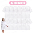 6-15Pcs Multicolors Spa Robes for Girls Spa Birthday Kimono for Girls Soft Silk Satin Slumber Sleepover Pyjama Party Supplies