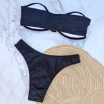Sexy U Shaped Bandeau Bikinis Sets Mujer Strapless Swimwear Women Gold Swimsuit Bathing Suit Biquinis Brazilian Bikini Swim 2026