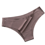 4Pcs/Set Women Ice Silk Panties Low Rise Briefs Soft Brazilian Panties Smooth Underwear Stretch Underpants Sexy Lingerie M-XL