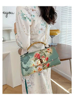 Vintage Bamboo Top Handle Bag Classic Mother Chic Lady Bags Women Shoulder Crossbody Bag Chain Bags Women's Handbags Purses
