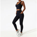 Cozy SkinFriendly Breathable Pocket Yoga Leggings Gym High Waist Sports Leggings Women Elasticity Fitness Running Hip Lift Pants
