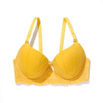 Beauwear Green Embroidred Floral Bra with Pendent Push Up Bra with Foam Pad Underwire Bras 75B 80B 85B-W8001