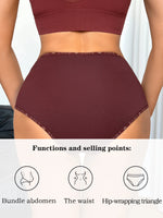 S-XXL Seamless Women Panties Daily High Waisted Soft Underwear Female Solid Color Briefs Ladies Intimate Wear