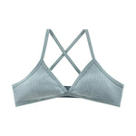 V-neck Sexy Bras For Women 1/3 Cup Wireless Bra Without Pads Sexy Lingerie Breathable Bralette Female Underwear S-L