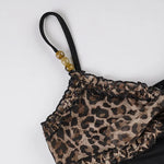American Hotsweet Y2k Leopard Camisole Women Retro Streetwear E-girl 90s Dark Gothic Sexy Patchwork Lace-up Crop Tank Top Femme