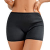 Women's Mid-Rise Panty Tummy Control Boyshort Butt-Lifting Mesh Panel Textured Underpant Hollow Out Breathable Shaping Underwear