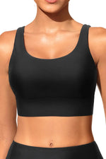 2026 Sport Swim Vest Swimsuit Only Tops Padded Swimwear Women Solid Bathers Bathing Swimming Swim Suit Female
