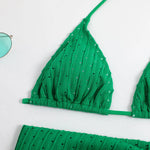 2026 New 3 Pieces Set Swimsuit Women Thong Swimwear Sexy Micro Bikini Set With Sarong Skirt White Beachwear Bathing Suit Pink