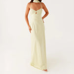 Women Solid Color Sexy Back Bandage Party Club Cami Dress Summer Fashion Sleeveless Spaghetti Strap Long Dresses With Scarf