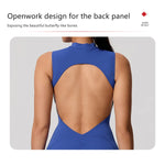 Hearuisavy Summer Sports Overalls Women Gym High Stretch Sleeveless Yoga Bodysuit Running Push Up Butt-Lifting Fitness Jumpsuit